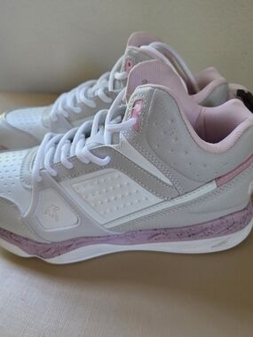 And1 White and Light Pink Kids' Sneakers Size 5 Youth Girls